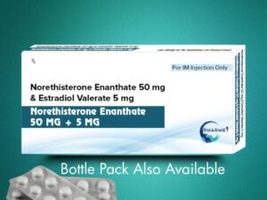 NORETHISTERONE 50 MG + ESTRADIOL VALERATE 5 MG TABLETS
