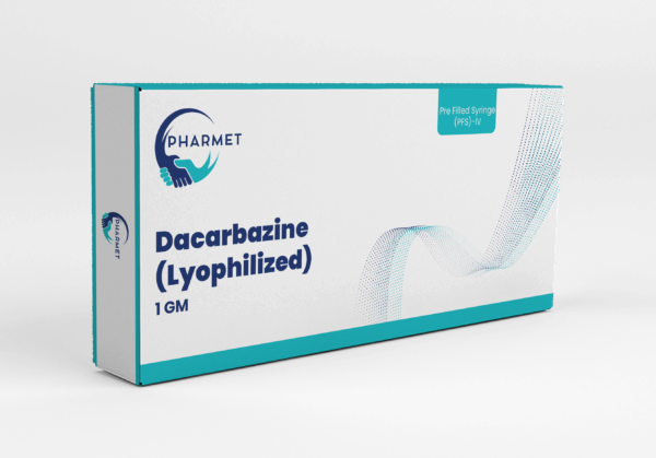 Dacarbazine Inj 100 MG, 200 MG, 500 MG, 1 GM Pre-Filled Syringe - Image 2