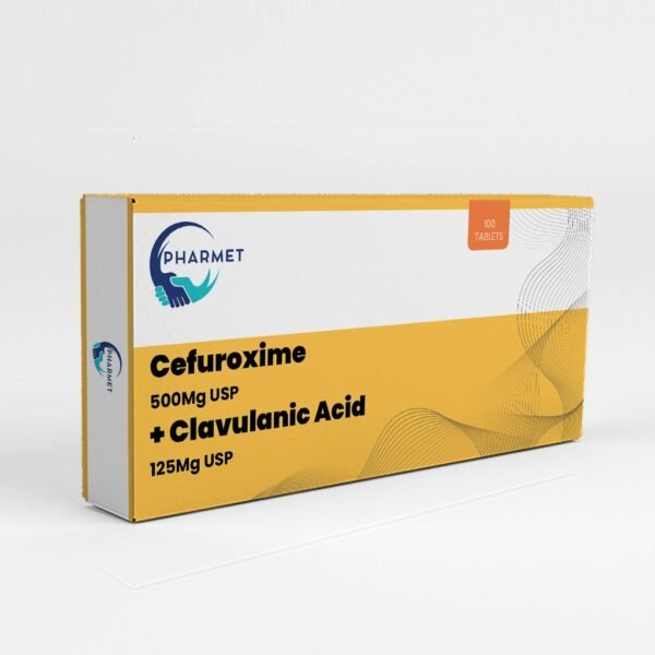 Cefuroxime Tablets 500 MG + Clavulanic Acid 125 MG